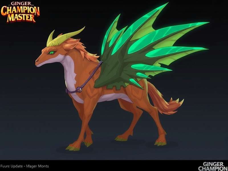 Ginger Champion Master - Upcoming Content Ginger Champion Master Future Updates showing concept art for multiplayer raids and mounts